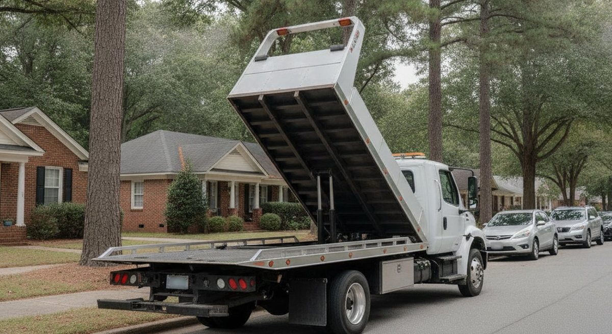 Flatbed tow truck in Fayetteville NC